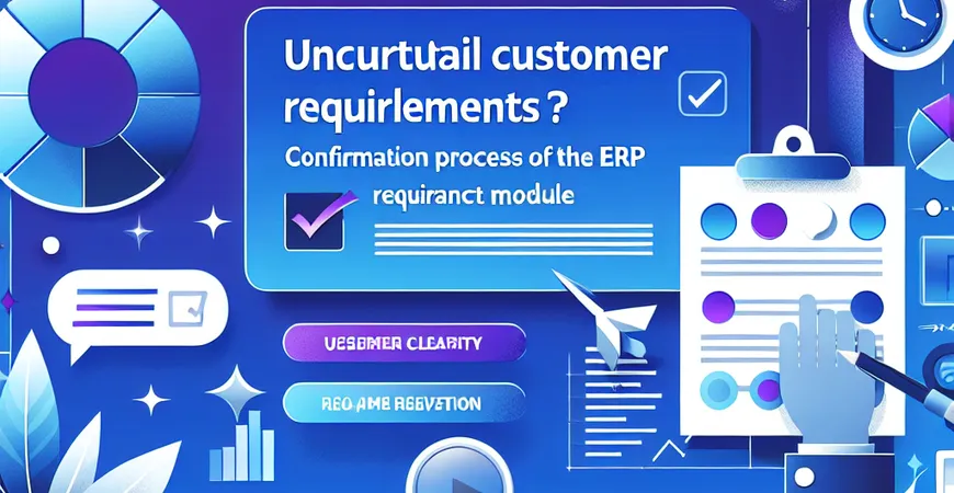  客户需求不明确？ERP需求模块的确认流程  